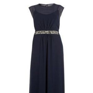 Dorothy Perkins Embellished Maxi Dress - US22, Navy